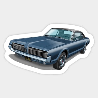 1967 Mercury Cougar in caspian blue Sticker